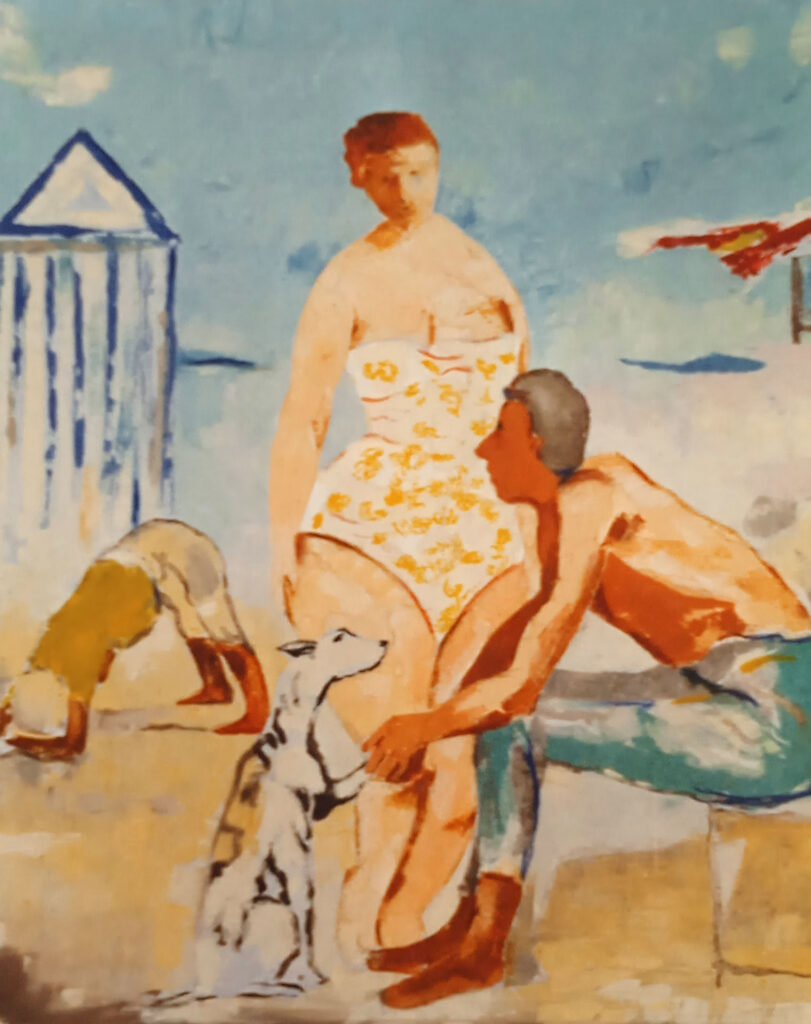 immagine per La spiaggia - olio su tela, 1985. Roberto Meta
