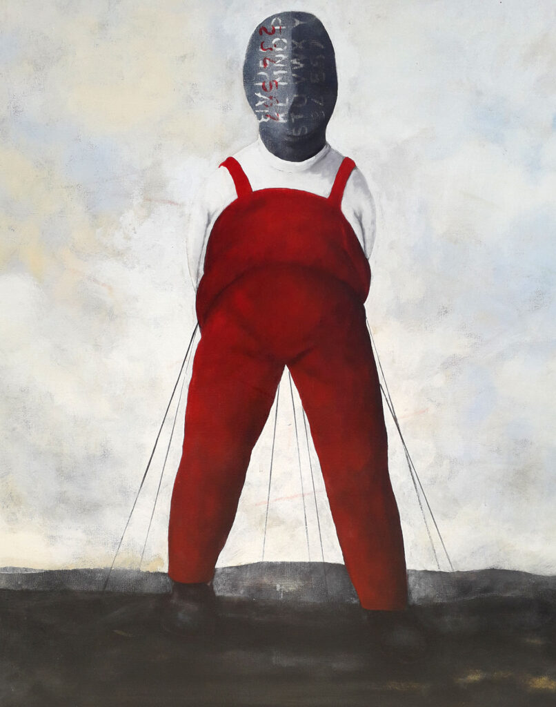 immagine per Legami - 100x100cm, olio su tela, 2005. Roberto Meta.