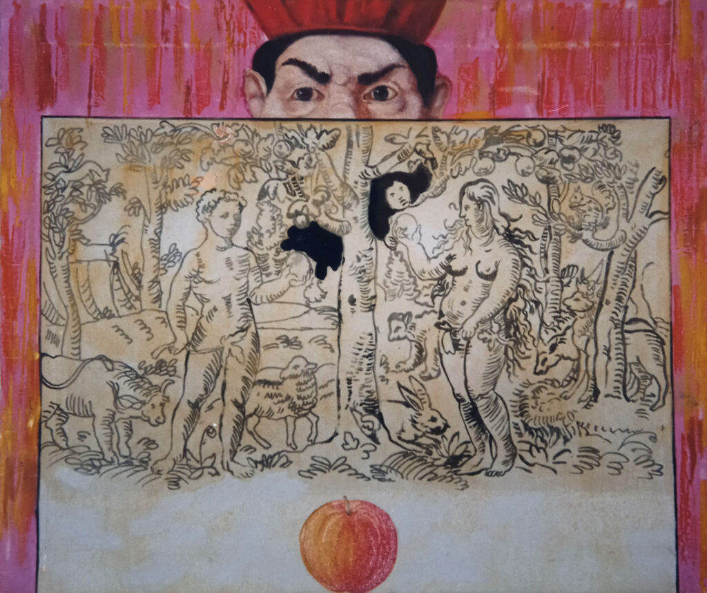 immagine per La tentazione - olio su tela 50x60cm, 1998-2000. Roberto Meta